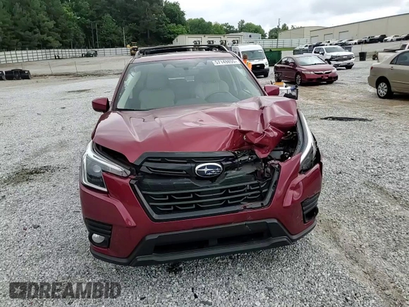 2022 Subaru Forester Premium with VIN JF2SKAEC3NH426562, listed as a Copart auction lot 57149855 with 55,280 mi miles and Salvage title. Bid and sale history available at DreamBid. Image 14.
