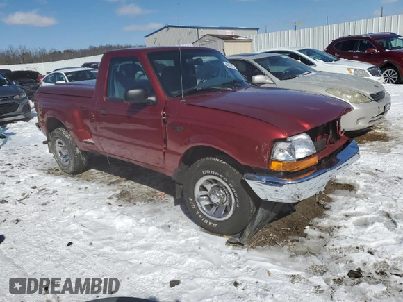 1999 Ford Ranger XLT with VIN 1FTYR10X6XPA71233, listed as a Copart auction lot 45535835 with 130,480 mi miles and Non repairable. Bid and sale history available at DreamBid. Image 4.