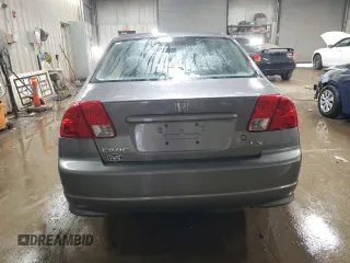 2005 Honda Civic LX with VIN 2HGES16585H511369, listed as a Copart auction lot 50573995 with 134,894 mi miles and Salvage Title. Bid and sale history available at DreamBid. Image 6.