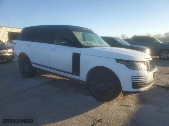 2021 Land Rover Range Rover with VIN SALGS5SE2MA424318, listed as a Copart auction lot 82446844 with 55,812 mi miles and Salvage Title. Bid and sale history available at carsss.com. Image 4.