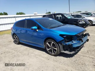 2022 Subaru Impreza Sport with VIN 4S3GTAM62N3714003, listed as a Copart auction lot 52821405 with 0 mi miles and Salvage Title. Bid and sale history available at carsss.com. Image 4.