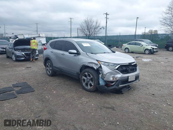 2017 Honda CR-V EX with VIN 2HKRW2H59HH645455, listed as a IAAI auction lot 41951485 with 144,392 mi miles. Bid and sale history available at carsss.com. Image 1.