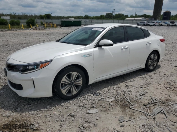 2017 Kia Optima Hybrid EX with VIN KNAGU4LE4H5010124, listed as a Copart auction lot 58970664 with 105,541 mi miles and Salvage Title. Bid and sale history available at carsss.com. Image 1.