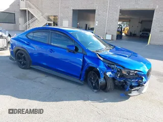 2022 Subaru WRX Premium with VIN JF1VBAF67N9005531, listed as a IAAI auction lot 42004416 with 34,458 mi miles and . Bid and sale history available at DreamBid. Image 1.