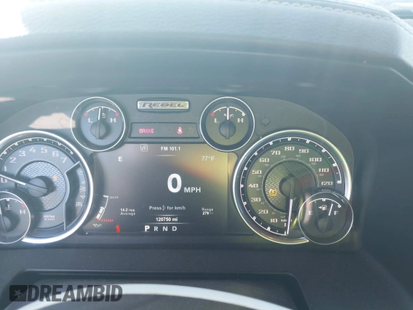 2017 Ram 1500 Rebel with VIN 1C6RR7YT1HS779243, listed as a IAAI auction lot 41322677 with 120,750 mi miles and . Bid and sale history available at DreamBid. Image 7.