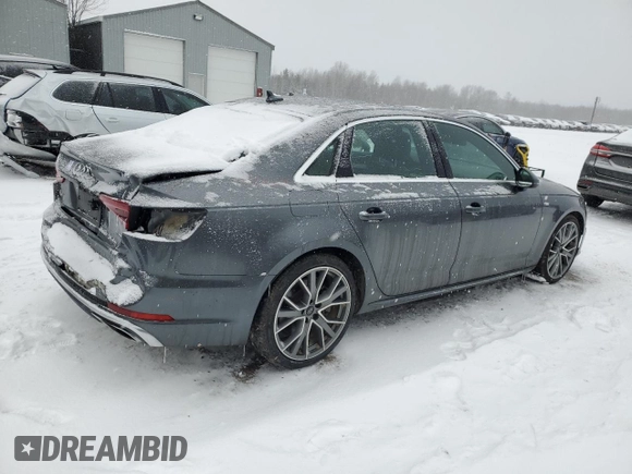 2019 Audi A4 Prestige with VIN WAUFNAF47KA121646, listed as a Copart auction lot 83153154 with 68,912 mi miles and Salvage Title. Bid and sale history available at carsss.com. Image 3.