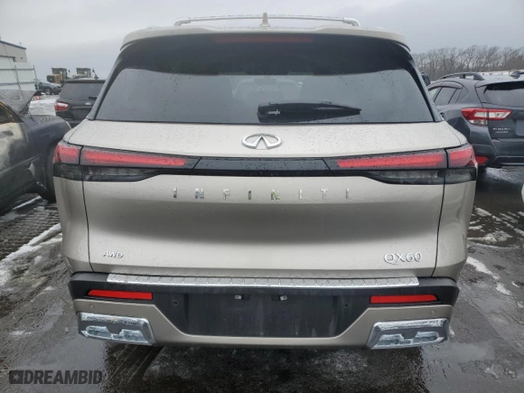 2022 Infiniti QX60 SENSORY with VIN 5N1DL1GS3NC341867, listed as a Copart auction lot 39362894 with 11,263 mi miles. Bid and sale history available at carsss.com. Image 6.