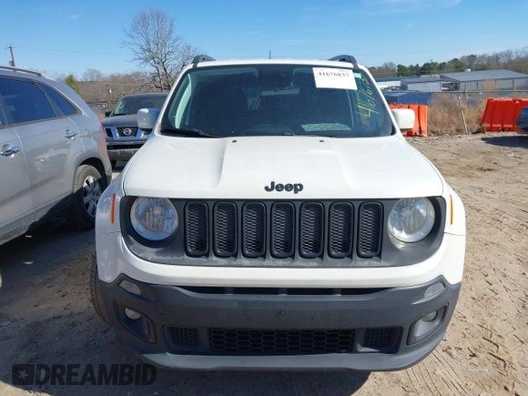2018 Jeep Renegade Latitude with VIN ZACCJABB1JPH40117, listed as a IAAI auction lot 41676837 with 166,858 mi miles and . Bid and sale history available at DreamBid. Image 13.