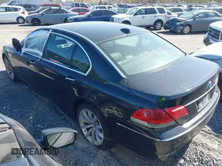 2008 BMW 7 Series 750Li with VIN WBAHN83518DT82406, listed as a IAAI auction lot 42037591 with 144,624 mi miles and . Bid and sale history available at carsss.com. Image 3.