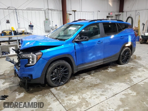 2024 GMC Terrain SLE with VIN 3GKALTEG9RL202438, listed as a Copart auction lot 86501204 with 19,858 mi miles and Salvage Title. Bid and sale history available at carsss.com. Image 1.