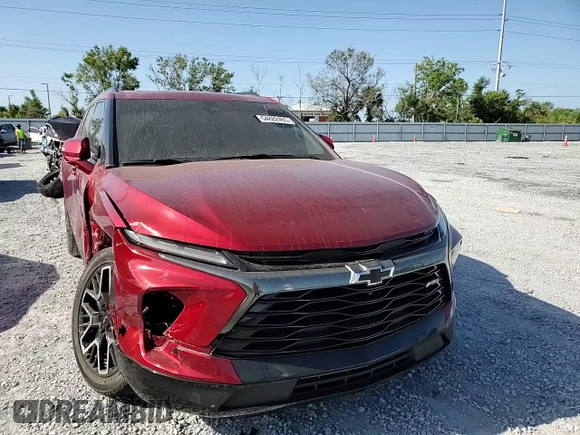 2023 Chevrolet Blazer RS with VIN 3GNKBERS1PS226319, listed as a Copart auction lot 54882465 with 18,453 mi miles and Salvage title. Bid and sale history available at DreamBid. Image 15.