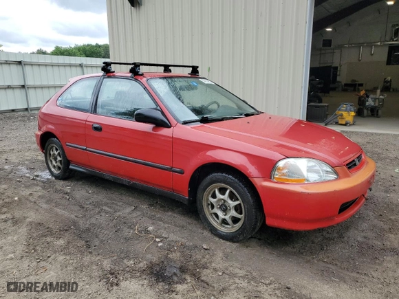1996 Honda Civic DX with VIN 2HGEJ6348TH125852, listed as a Copart auction lot 87157804 with 93,357 mi miles and Non Repairable. Bid and sale history available at carsss.com. Image 4.