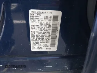 2010 Nissan Murano S z VIN JN8AZ1MU0AW014321, wystawiony jako IAAI lot #38207707 z przebiegiem Nie podano mil oraz . Historia ofert i sprzedaży dostępna na DreamBid. Obrazek 9.