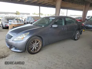 2010 Infiniti G37 Sedan Journey with VIN JN1CV6AP8AM401340, listed as a Copart auction lot 51185595 with 0 mi miles and Salvage Title. Bid and sale history available at carsss.com. Image 1.