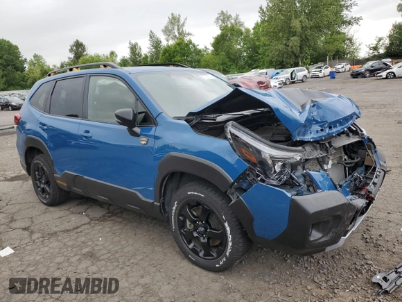 2022 Subaru Forester Wilderness with VIN JF2SKALC0NH495261, listed as a Copart auction lot 57078315 with 19,825 mi miles and Salvage title. Bid and sale history available at DreamBid. Image 4.