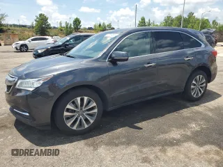 2016 Acura MDX Technology with VIN 5FRYD4H60GB056666, listed as a Copart auction lot 62701435 with 113,817 mi miles and Salvage title. Bid and sale history available at DreamBid. Image 1.