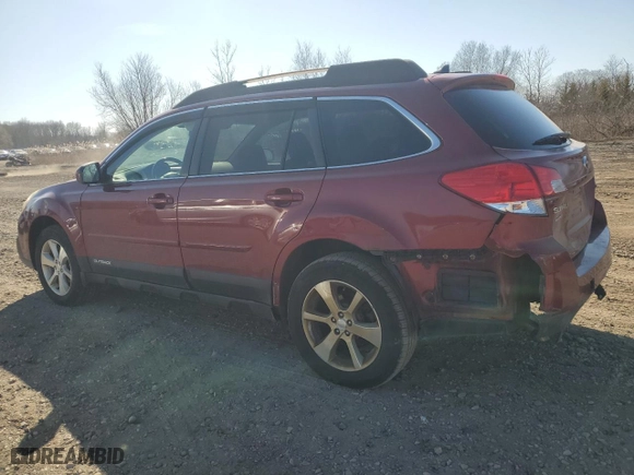 2014 Subaru Outback 2.5i Limited with VIN 4S4BRCNC1E3283769, listed as a Copart auction lot 46438395 with 123,346 mi miles and Salvage Title. Bid and sale history available at carsss.com. Image 2.