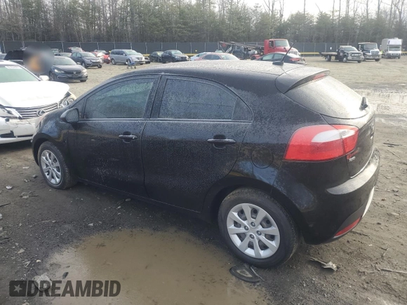 2015 Kia Rio LX with VIN KNADM5A35F6515915, listed as a Copart auction lot 87430634 with 63,573 mi miles and Clean Title. Bid and sale history available at carsss.com. Image 2.
