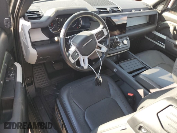 2023 Land Rover Defender S with VIN SALEJ6EX2P2121454, listed as a Copart auction lot 85629244 with 32,155 mi miles and Salvage title. Bid and sale history available at DreamBid. Image 8.