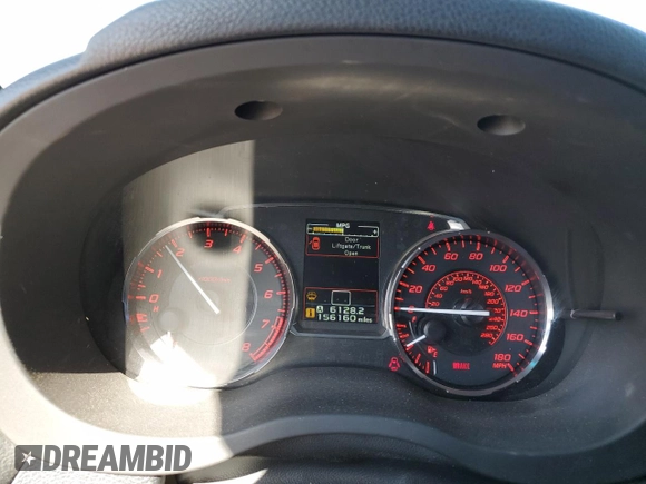 2017 Subaru WRX Limited with VIN JF1VA1L6XH9812556, listed as a Copart auction lot 44842975 with 156,160 mi miles and Salvage Title. Bid and sale history available at carsss.com. Image 9.