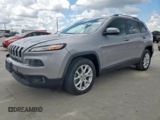 2018 Jeep Cherokee Latitude Plus with VIN 1C4PJLLB7JD605475, listed as a Copart auction lot 55861125 with 43,026 mi miles and Salvage title. Bid and sale history available at DreamBid. Image 1.