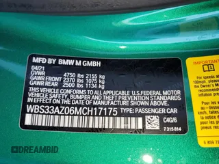 2021 BMW M4 Competition with VIN WBS33AZ06MCH17175, listed as a Copart auction lot 70617284 with 24,730 mi miles and Salvage Title. Bid and sale history available at carsss.com. Image 12.