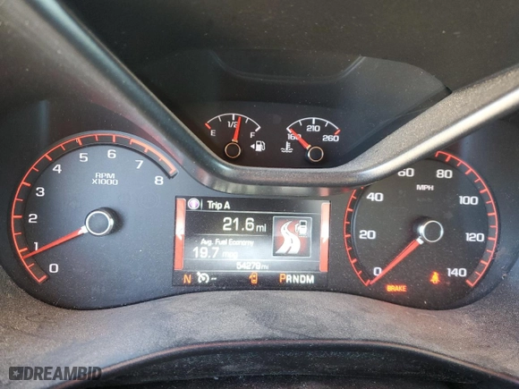 2015 GMC Canyon 2WD with VIN 1GTH5BE31F1247064, listed as a Copart auction lot 76098594 with 54,279 mi miles and Salvage Title. Bid and sale history available at carsss.com. Image 9.