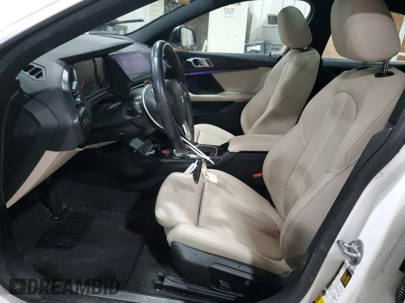 2021 BMW 2 Series 228i xDrive with VIN WBA73AK01M7H65644, listed as a Copart auction lot 47182605 with 60,793 mi miles and Salvage Title. Bid and sale history available at DreamBid. Image 7.