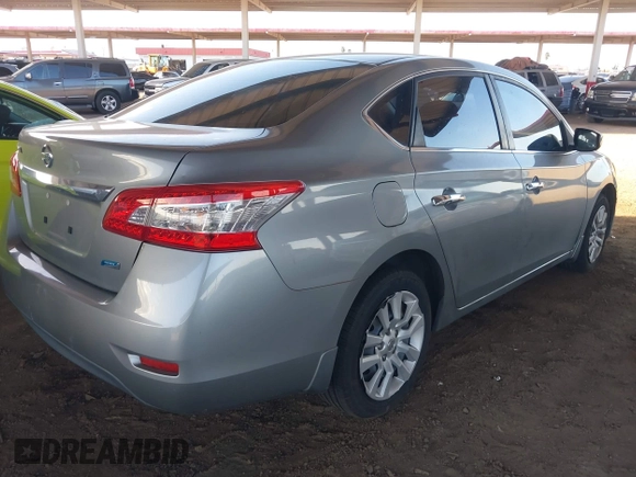 2014 Nissan Sentra S with VIN 3N1AB7AP7EL683282, listed as a IAAI auction lot 42035110 with 90,400 mi miles and . Bid and sale history available at DreamBid. Image 4.