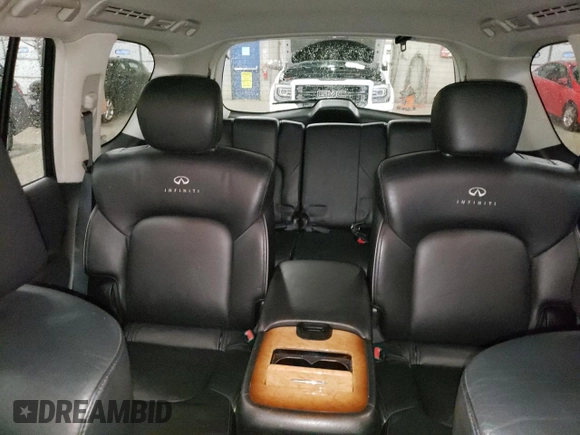 2011 Infiniti QX56 7-passenger with VIN JN8AZ2NE6B9004051, listed as a Copart auction lot 81329734 with 175,705 mi miles and Salvage Title. Bid and sale history available at carsss.com. Image 10.