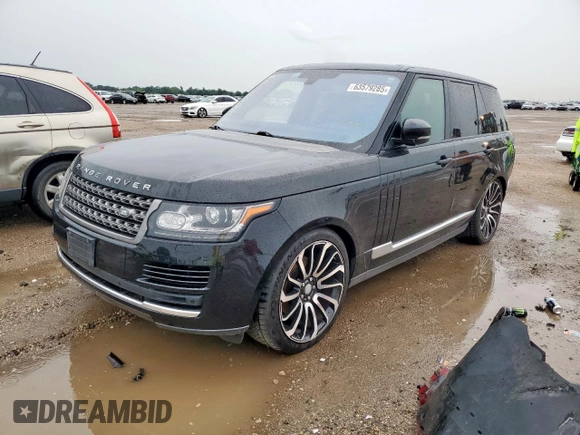 2016 Land Rover Range Rover z VIN SALGR2VF2GA277193, wystawiony jako Copart lot #63579285 z przebiegiem 118 127 mil mil oraz Czysty tytuł • Clean title. Historia ofert i sprzedaży dostępna na DreamBid. Obrazek 1.