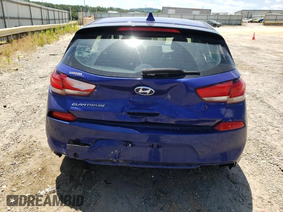2019 Hyundai Elantra GT with VIN KMHH35LE6KU117149, listed as a Copart auction lot 59414694 with 35,976 mi miles and Salvage Title. Bid and sale history available at carsss.com. Image 6.