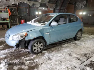 2011 Hyundai Accent GS z VIN KMHCM3AC0BU201576, wystawiony jako Copart lot #43558105 z przebiegiem Nie podano mil oraz Szkoda całkowita • Salvage title. Historia ofert i sprzedaży dostępna na DreamBid. Obrazek 1.