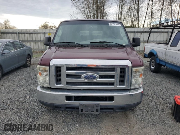 2008 Ford Econoline Passenger XL with VIN 1FBNE31L98DA53208, listed as a Copart auction lot 76157574 with 143,568 mi miles and Clean Title. Bid and sale history available at DreamBid. Image 5.