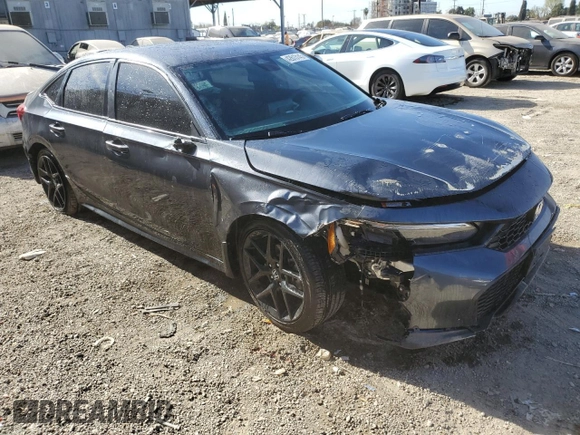 2025 Honda Civic Sedan Sport with VIN 2HGFE2F59SH518408, listed as a Copart auction lot 50268495 with 4,353 mi miles and Salvage Title. Bid and sale history available at carsss.com. Image 4.