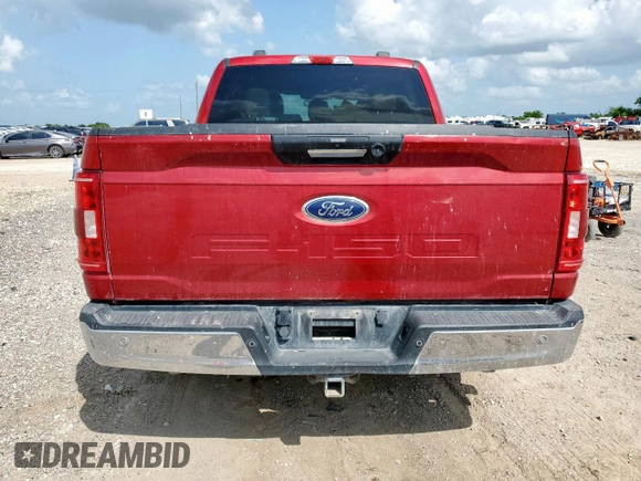 2021 Ford F-150 XL with VIN 1FTEW1C52MFA73276, listed as a Copart auction lot 61730665 with 163,262 mi miles and Salvage title. Bid and sale history available at DreamBid. Image 6.