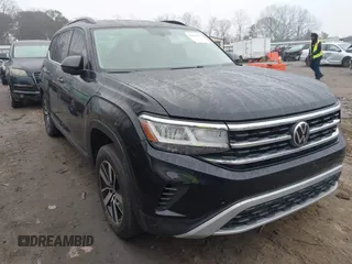 2021 Volkswagen Atlas SE with VIN 1V2DP2CA5MC545191, listed as a IAAI auction lot 41464429 with 90,350 mi miles and . Bid and sale history available at DreamBid. Image 1.