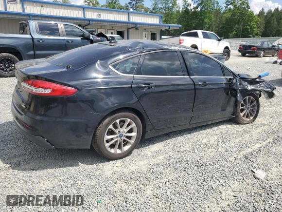 2020 Ford Fusion SE with VIN 3FA6P0HD2LR150490, listed as a Copart auction lot 55326215 with 101,457 mi miles and Salvage title. Bid and sale history available at DreamBid. Image 3.
