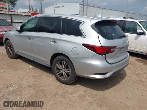 2019 Infiniti QX60 Luxe with VIN 5N1DL0MN0KC511333, listed as a IAAI auction lot 42070088 with 117,796 mi miles and . Bid and sale history available at DreamBid. Image 3.