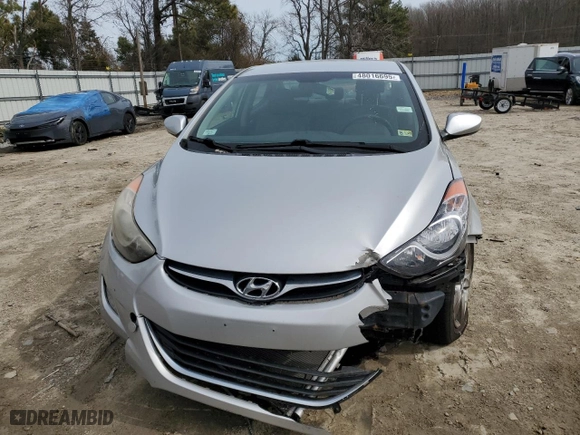 2013 Hyundai Elantra GLS PZEV with VIN KMHDH4AE5DU851748, listed as a Copart auction lot 48016695 with 83,272 mi miles and Salvage Title. Bid and sale history available at carsss.com. Image 5.