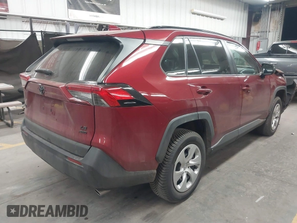 2021 Toyota RAV4 LE with VIN 2T3F1RFV2MW218151, listed as a IAAI auction lot 41861115 with 59,591 mi miles. Bid and sale history available at carsss.com. Image 4.
