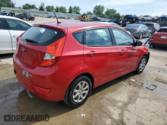 2012 Hyundai Accent GS with VIN KMHCT5AE9CU016105, listed as a Copart auction lot 55514584 with 169,858 mi miles and Salvage title. Bid and sale history available at DreamBid. Image 3.