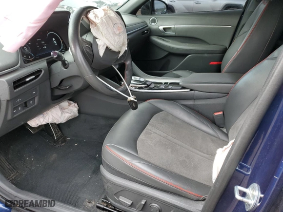 2022 Hyundai Sonata SEL Plus with VIN 5NPEJ4J25NH140789, listed as a Copart auction lot 47568795 with 83,231 mi miles and Salvage Title. Bid and sale history available at carsss.com. Image 7.