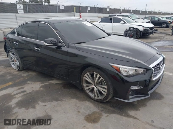 2022 Infiniti Q50 3.0t SENSORY with VIN JN1EV7CP9NM310580, listed as a IAAI auction lot 41891329 with 31,325 mi miles. Bid and sale history available at carsss.com. Image 1.