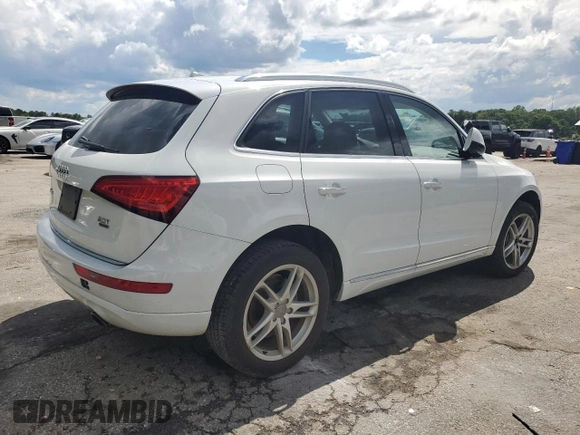 2015 Audi Q5 Premium Plus with VIN WA1LFAFPXFA093161, listed as a Copart auction lot 56824935 with 124,365 mi miles and Clean title. Bid and sale history available at DreamBid. Image 3.