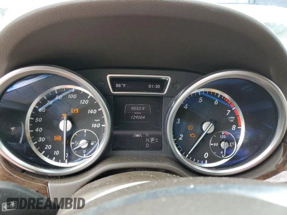 2013 Mercedes-Benz M ML 350 with VIN 4JGDA5HB3DA153081, listed as a Copart auction lot 64823524 with 129,004 mi miles and Salvage Title. Bid and sale history available at carsss.com. Image 9.