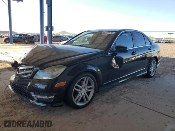 2012 Mercedes-Benz C 300 Sport with VIN WDDGF8BB7CR207887, listed as a Copart auction lot 62177525 with 158,417 mi miles and Salvage title. Bid and sale history available at DreamBid. Image 1.