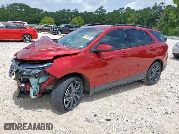 2023 Chevrolet Equinox RS with VIN 3GNAXMEG9PS150163, listed as a Copart auction lot 62826605 with 31,903 mi miles and Salvage title. Bid and sale history available at DreamBid. Image 1.
