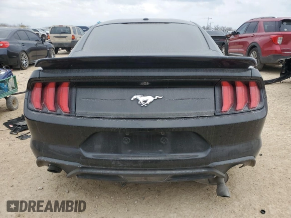 2019 Ford Mustang EcoBoost with VIN 1FA6P8TH4K5192539, listed as a Copart auction lot 47582415 with 76,555 mi miles and Salvage title. Bid and sale history available at DreamBid. Image 6.