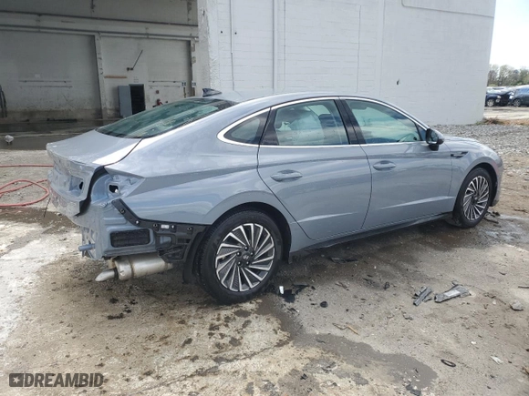 2024 Hyundai Sonata Hybrid SEL with VIN KMHL34JJ7RA096053, listed as a Copart auction lot 53102305 with 25,044 mi miles and Clean Title. Bid and sale history available at carsss.com. Image 3.